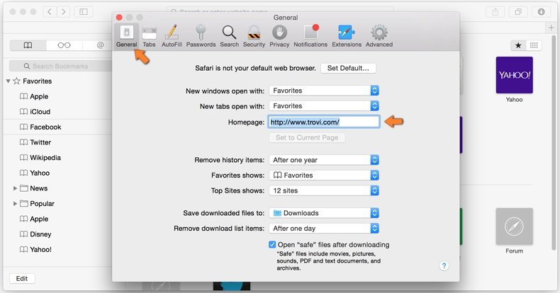 Jak usunąć browser hijacker z Safari - 3