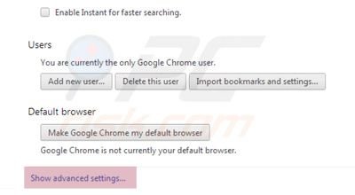 Ustawienia zaawansowane Google Chrome