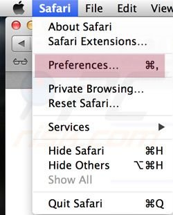 Preferencje Safari