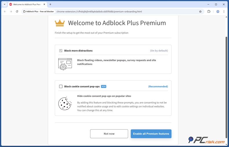 Blokowanie wyskakujących okienek dotyczących zgody na pliki cookie