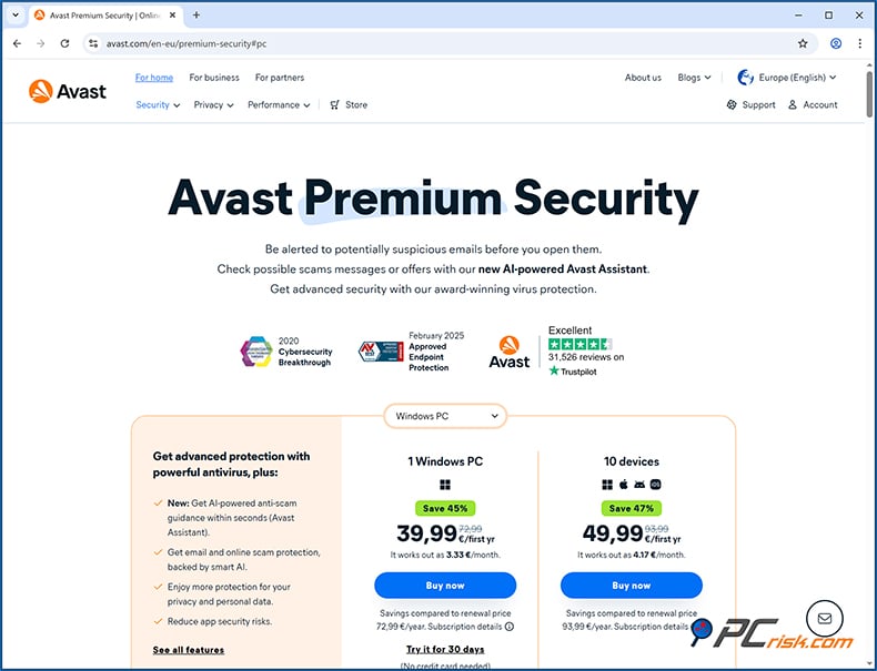 Avast Antivirus Ceny
