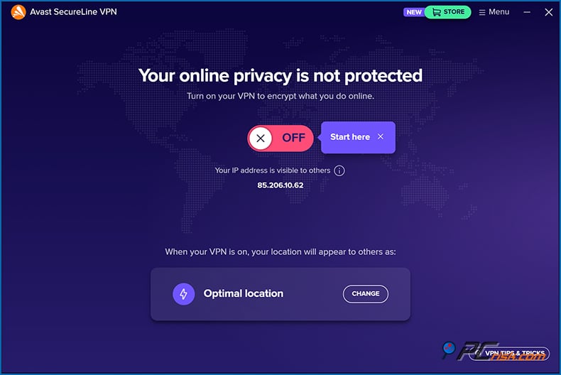 avast Bezpieczna linia vpn