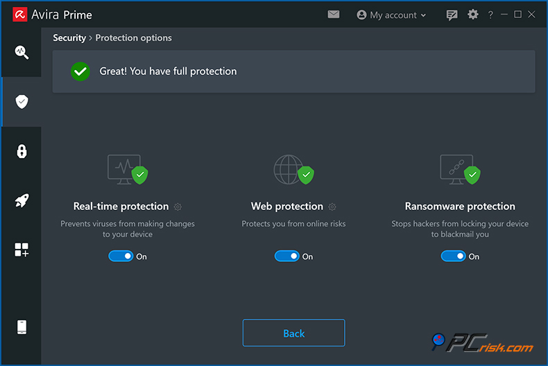 avira ransomware ochrona