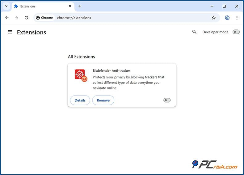 bitdefender anty-tracker