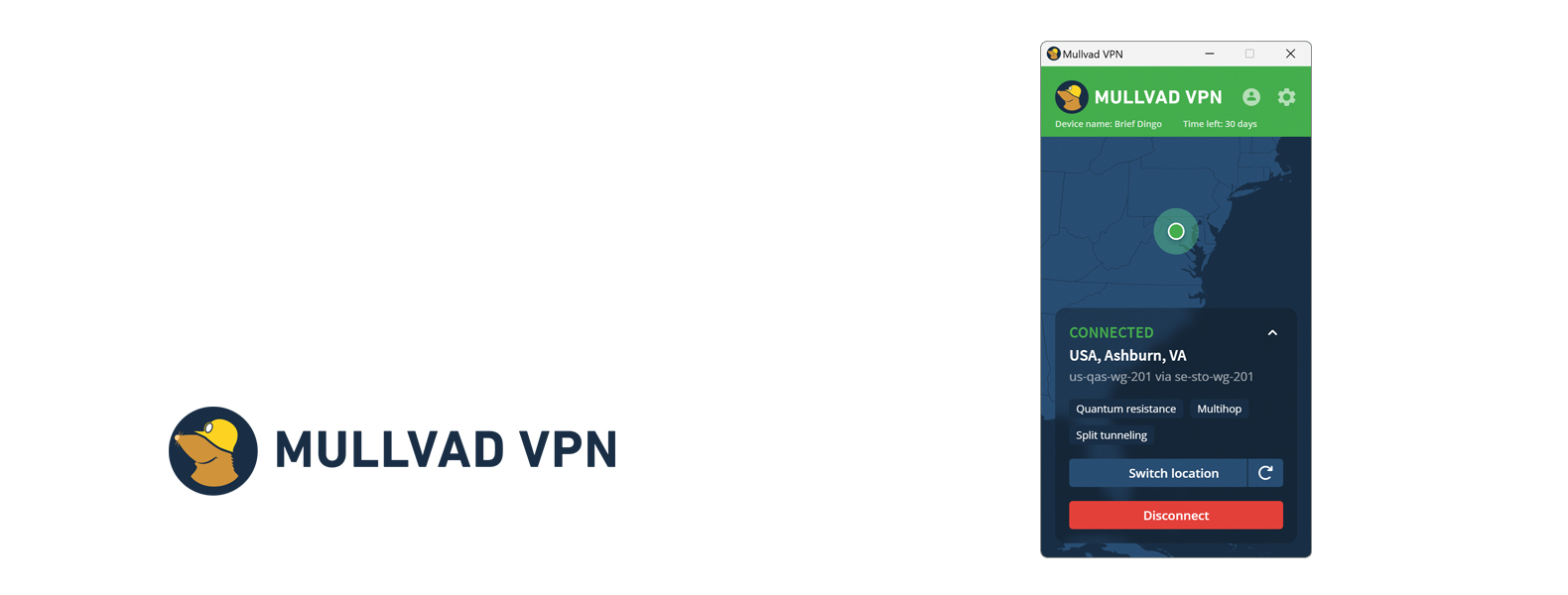 Mullvad nagłówek top VPN