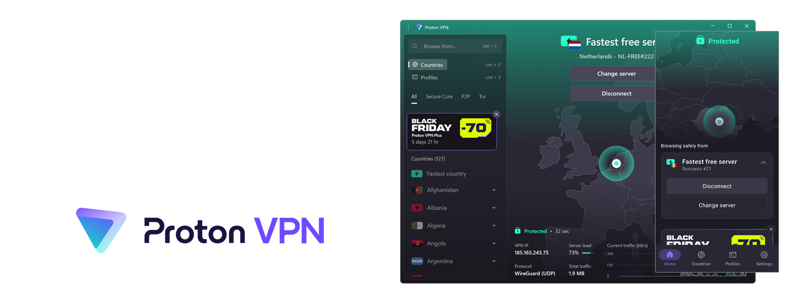 Proton top VPN nagłówek