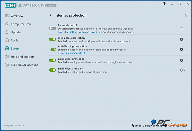 ESET Ochrona internetowa