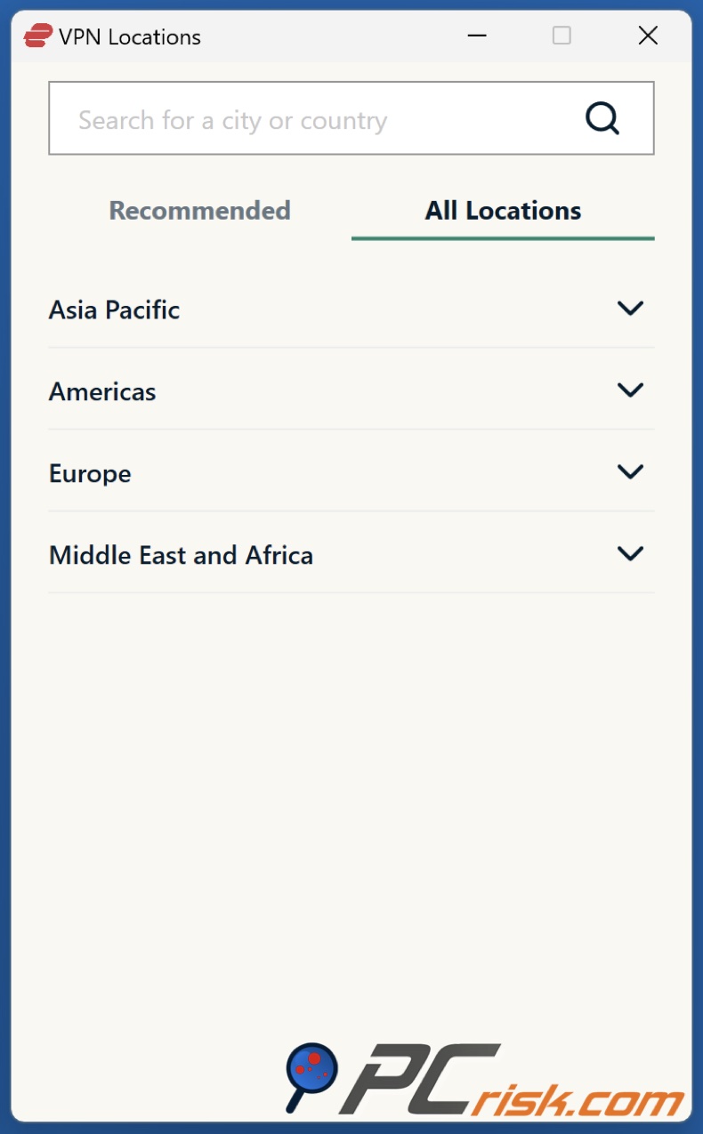 ExpressVPN lokalizacje serwerów