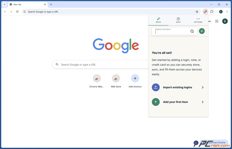 ExpressVPN Menedżer haseł Keys