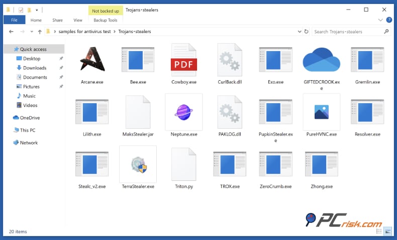 mcafee wewnętrzny test złośliwego oprogramowania