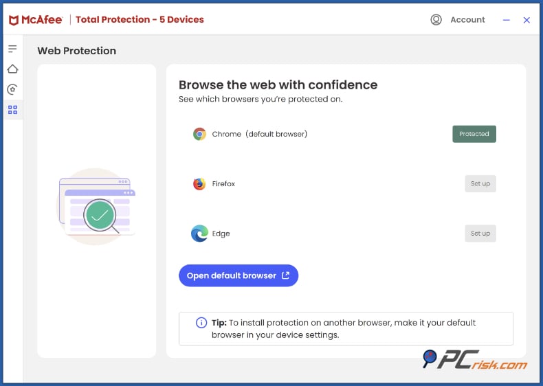 mcafee ochrona sieci