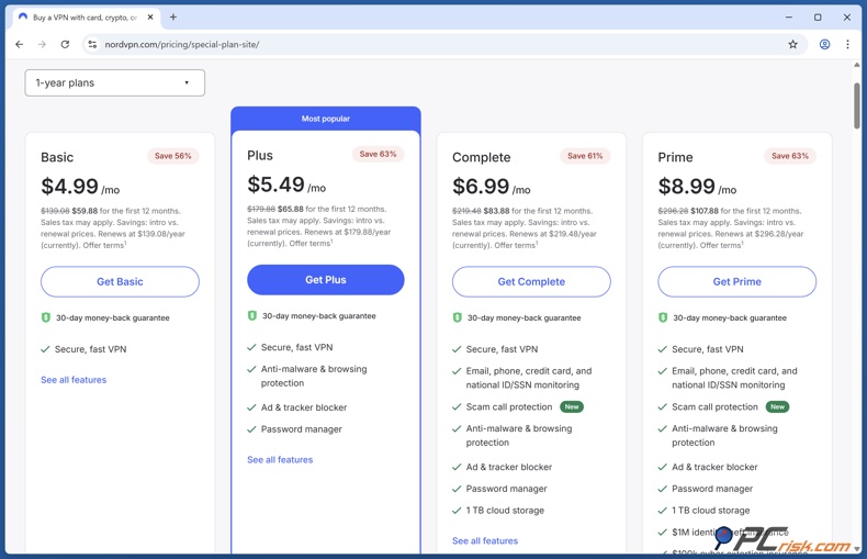 NordVPN ustalanie cen