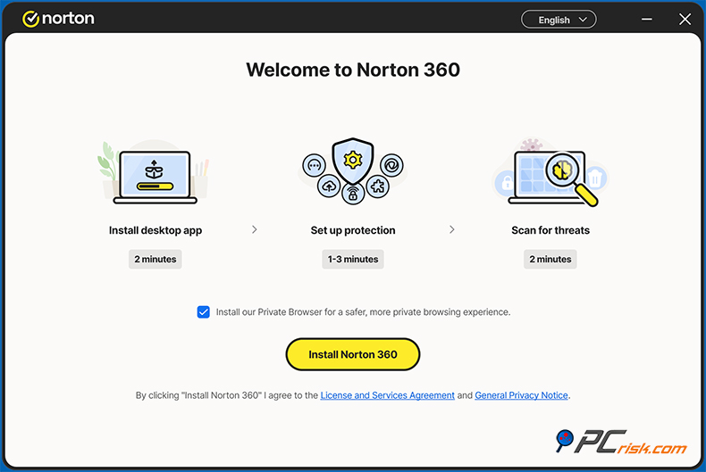 Norton 360 Deluxe Zainstaluj program instalacyjny