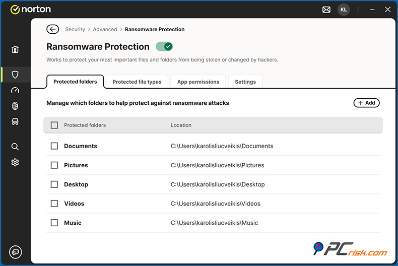 Norton 360 Deluxe Ransomware Ochrona