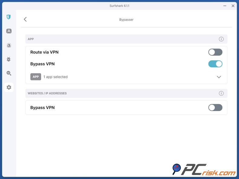 Surfshark VPN Bypasser