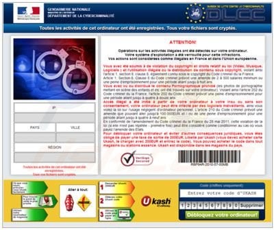 Zablokowana przeglądarka Francji