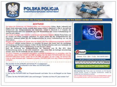 Zablokowana przeglądarka Polski