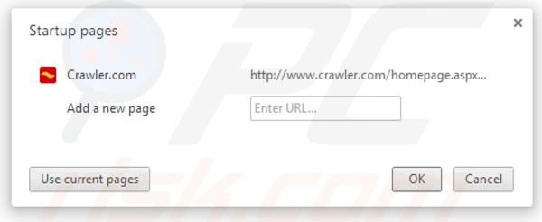 Usuwanie crawler.com ze strony domowej Google Chrome