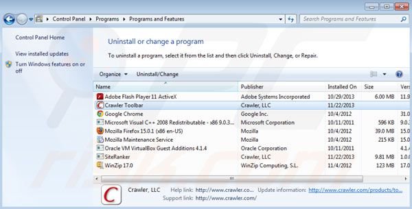 Deinstalacja crawler.com