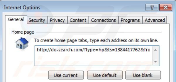 Usuwanie strony domowej Do-search.com z Internet Explorer