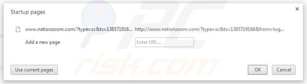Usuwanie nationzoom.com ze strony domowej Google Chrome
