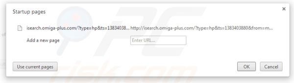 Usuwanie Omiga plus ze strony domowej Google Chrome