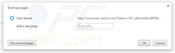 Usuwanie Only-search.com ze strony głównej Google Chrome