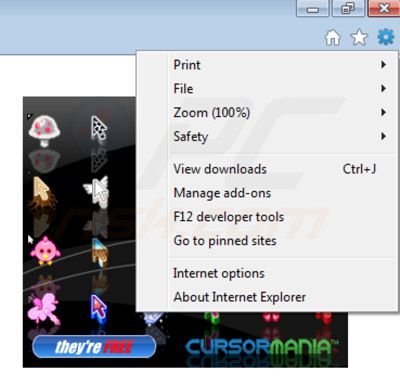 Usuwanie You-Bar z Internet Explorer krok 1