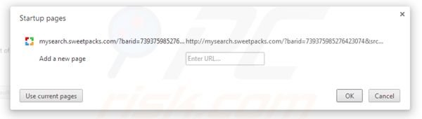 Usuwanie mysearch.sweetpacks.com ze strony domowej Google Chrome