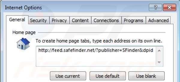Usuwanie isearch.safefinder.net ze strony domowej Internet Explorer