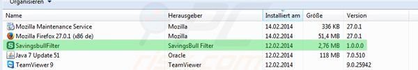 Deinstalacja Savings Bull