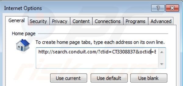 Usuwanie Search Protect by Conduit z ustawień strony domowej Internet Explorer