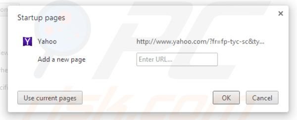 Usuwanie paska narzędzi Yahoo ze strony domowej Google Chrome