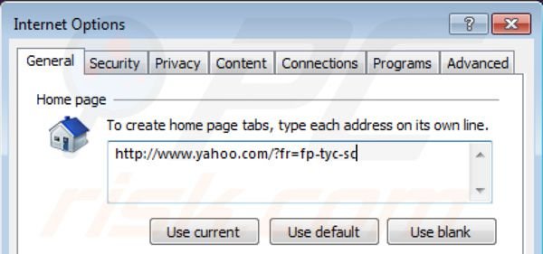 Usuwanie paska narzędzi yahoo ze strony domowej Internet Explorer