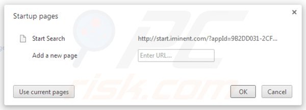 Usuwanie start.iminent.com ze strony domowej Google Chrome