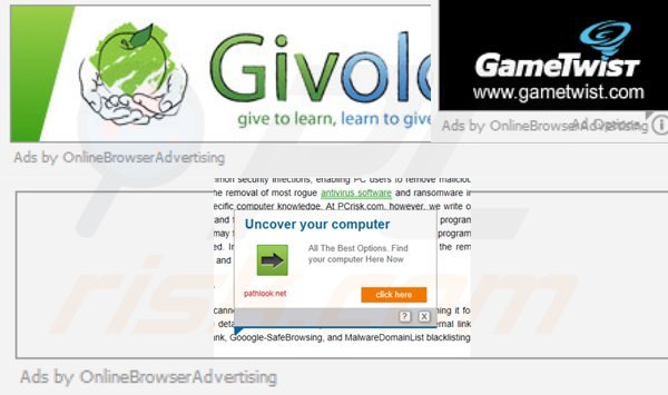 Wirus onlinebrowseradvertising