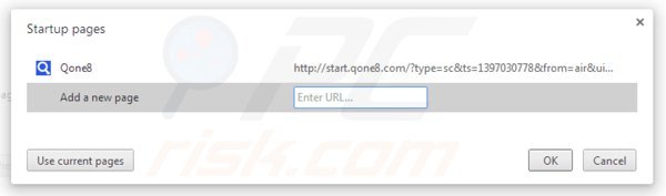 Usuwanie start.qone8.com ze strony domowej Google Chrome