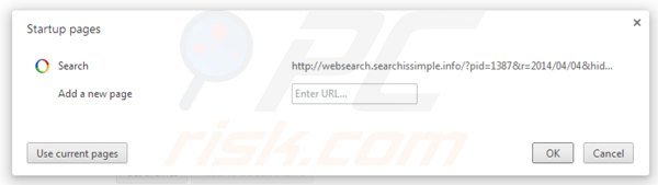 Usuwanie websearch.searchissimple.info ze strony domowej Google Chrome
