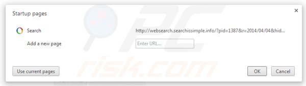 Usuwanie websearch.searchissimple.info ze strony domowej Google Chrome