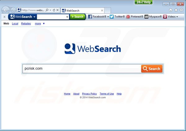 Pasek narzędzi websearch