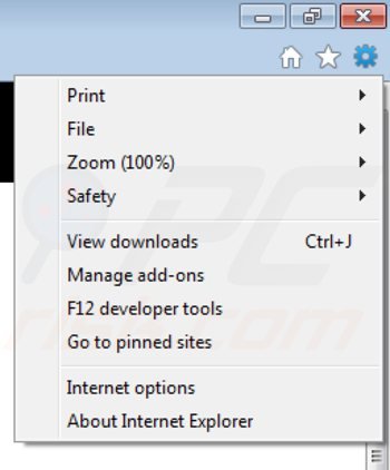 Usuwanie 123hd-ready z Internet Explorer krok 1