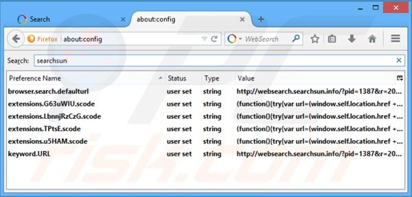 Usuwanie websearch.awsomesearchs.info z domyślnej wyszukiwarki Mozilla Firefox
