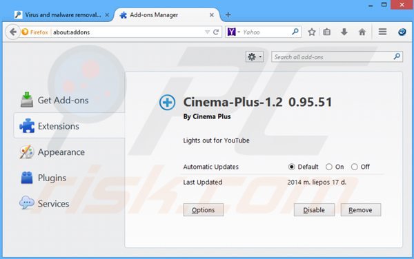 Adware cinema-plus