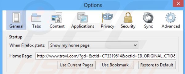 Usuwanie porywacza przeglądarki client connect ltd ze strony domowej Mozilla Firefox
