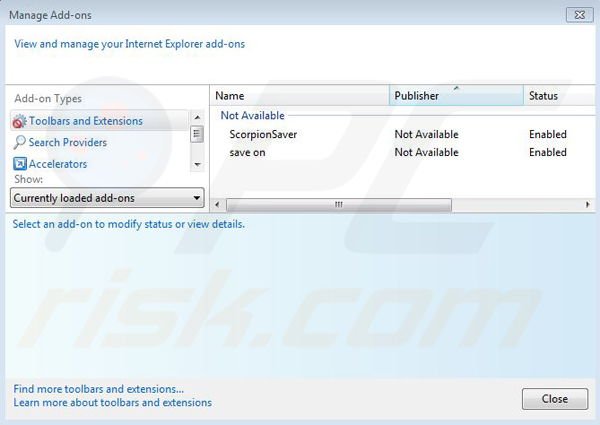 Usuwanie Coupon Downloader z Internet Explorer krok 2