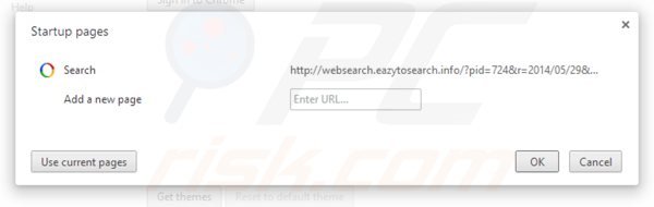 Usuwanie websearch.eazytosearch.info ze strony domowej Google Chrome