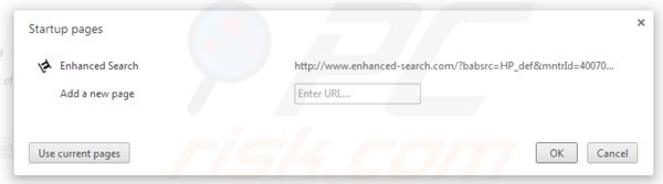 Usuwanie enhanced-search.com ze strony domowej Google Chrome