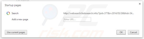 Usuwanie websearch.fastosearch.info ze strony domowej Google Chrome