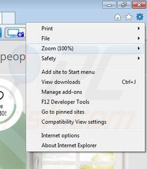 Usuwanie GenesisOffers z Internet Explorer krok 1