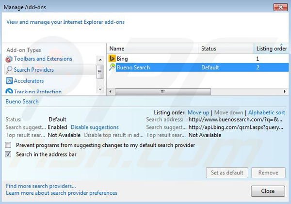 Usuwanie Max-start.com z domyślnej wyszukiwarki Internet Explorer
